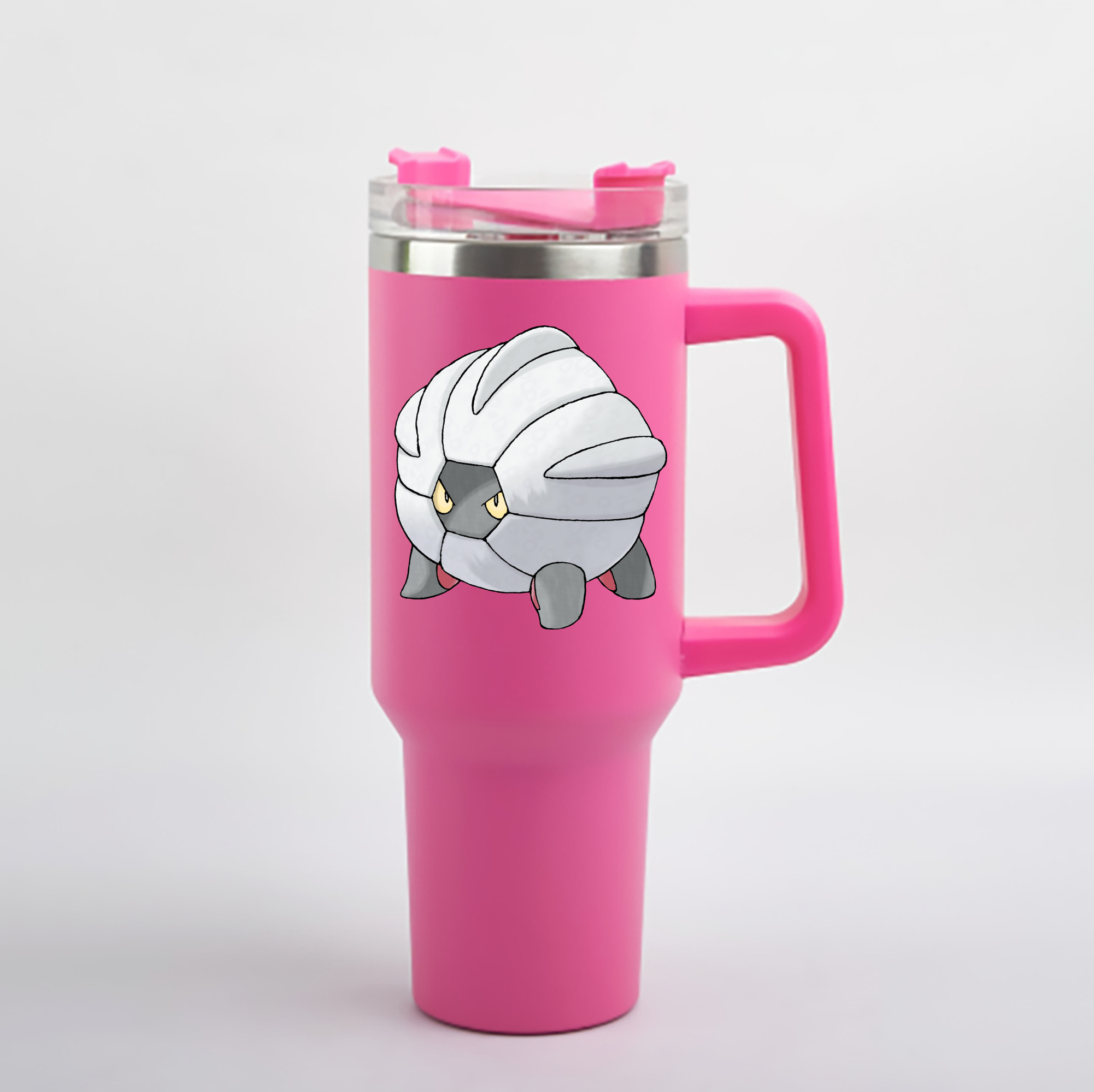 （画像用） ポケットモンスター Pokémon 1200mL車用タンブラー - クリスタルステッカー（プラスチックストロー付き）